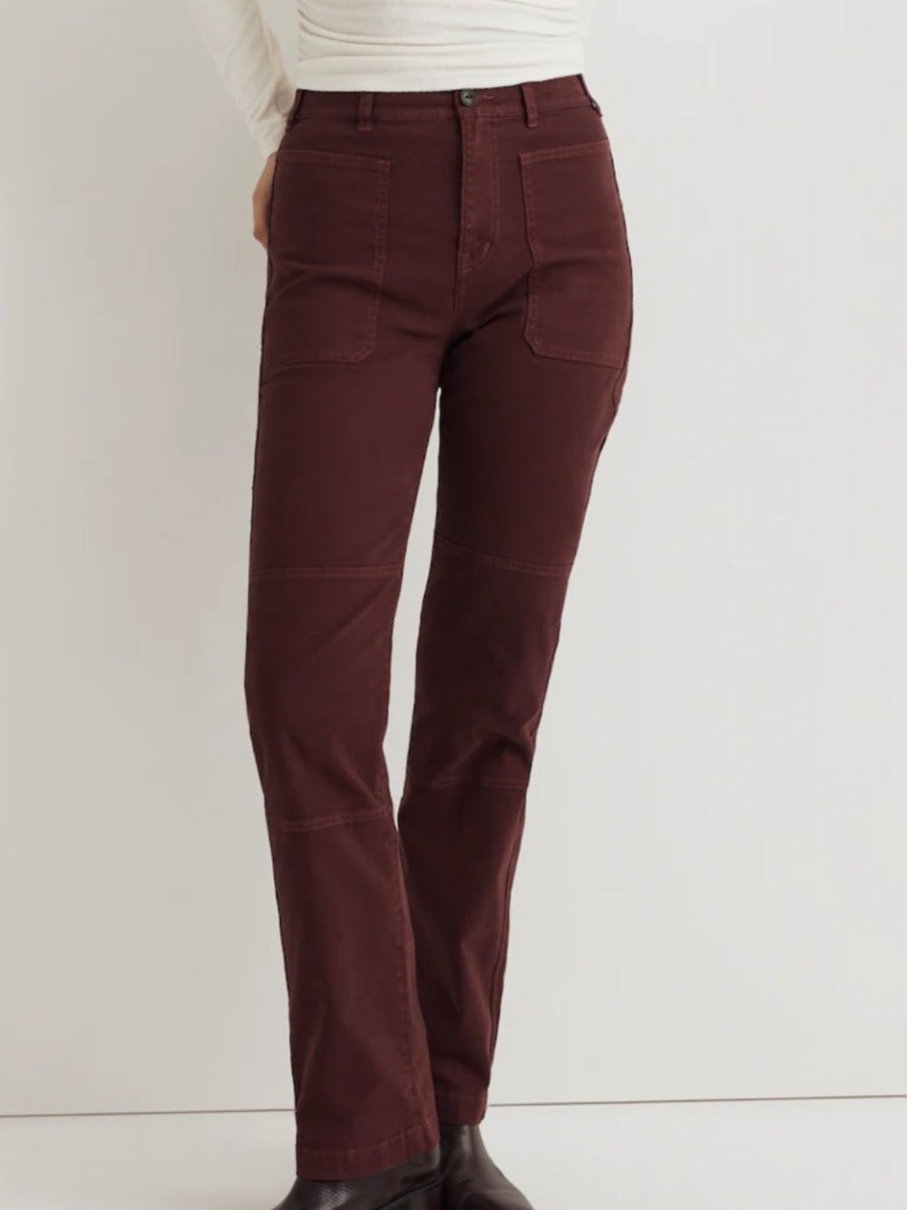 Madewell The Petite '90s Straight Cargo Pant in Garment-Dyed Canvas